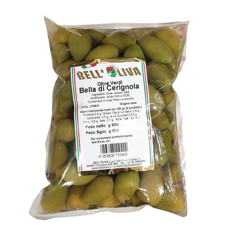 di grünen Cerignola kaufen Online Oliven 500g Bella